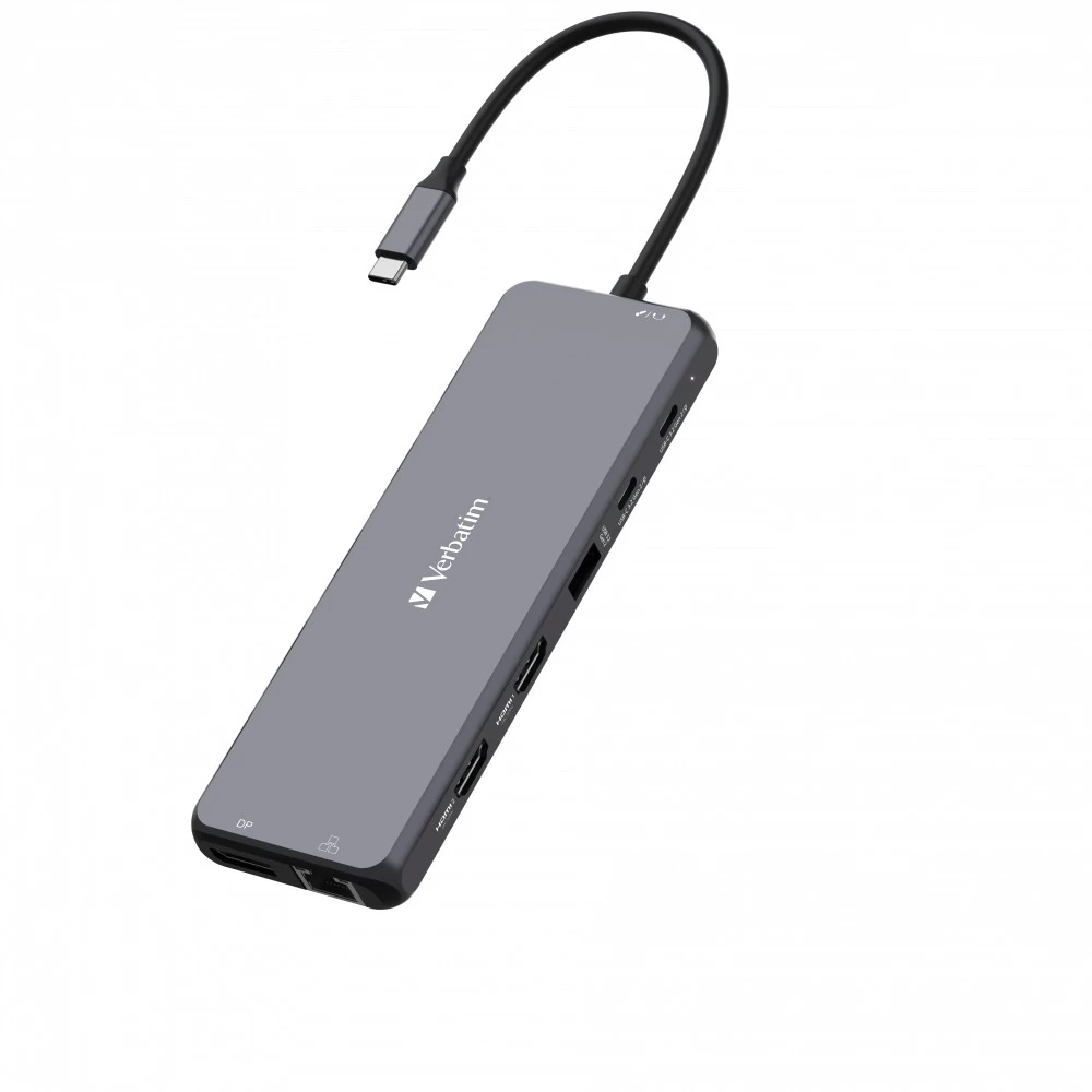 Многопортовый Адаптер Verbatim CMH-13/ USB-С/ 3xUSB-A 3.2/ 1xUSB-A 3.2(Gen2)/ 2xUSB-A/ 2xUSB-C/ 2xHDMI/ 1xDP/ RJ45 photo 4