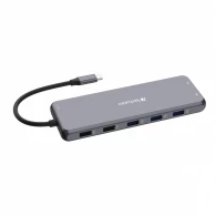 Многопортовый Адаптер Verbatim CMH-13/ USB-С/ 3xUSB-A 3.2/ 1xUSB-A 3.2(Gen2)/ 2xUSB-A/ 2xUSB-C/ 2xHDMI/ 1xDP/ RJ45 thumbnav 2