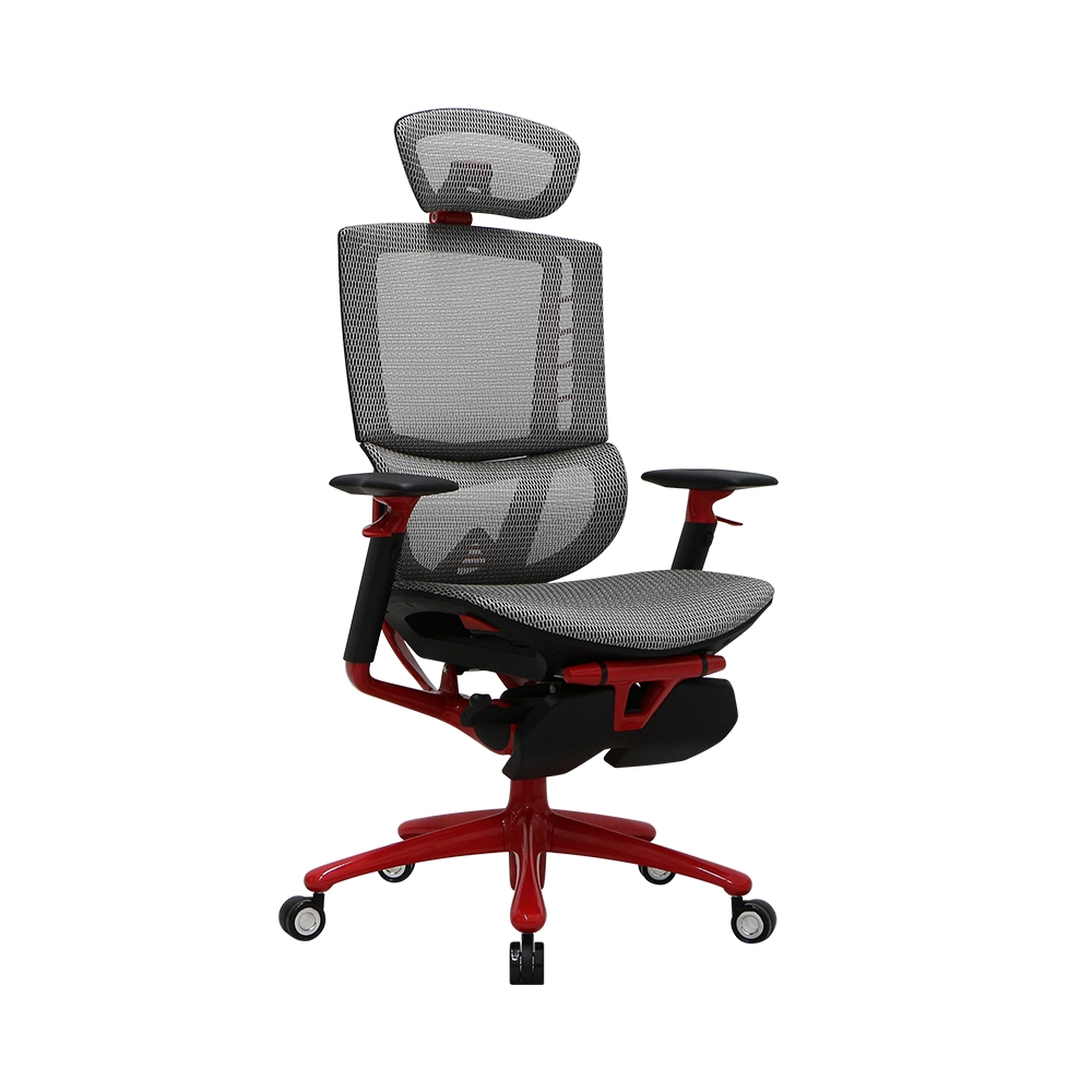 Fotoliu Gaming 1STPLAYER ERGO PLAY/ 160kg/  3D armrest/ White&amp;Red photo 2