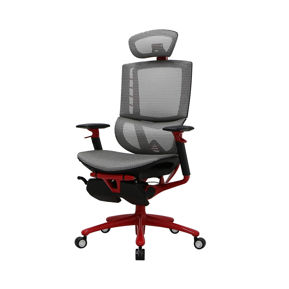 Fotoliu Gaming 1STPLAYER ERGO PLAY/ 160kg/  3D armrest/ White&amp;Red photo 3