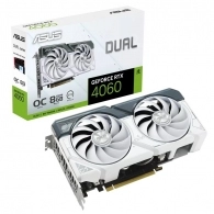 Placa video ASUS Dual GeForce RTX 4060 WHITE OC/ 8GB / GDDR6 / 128bit 