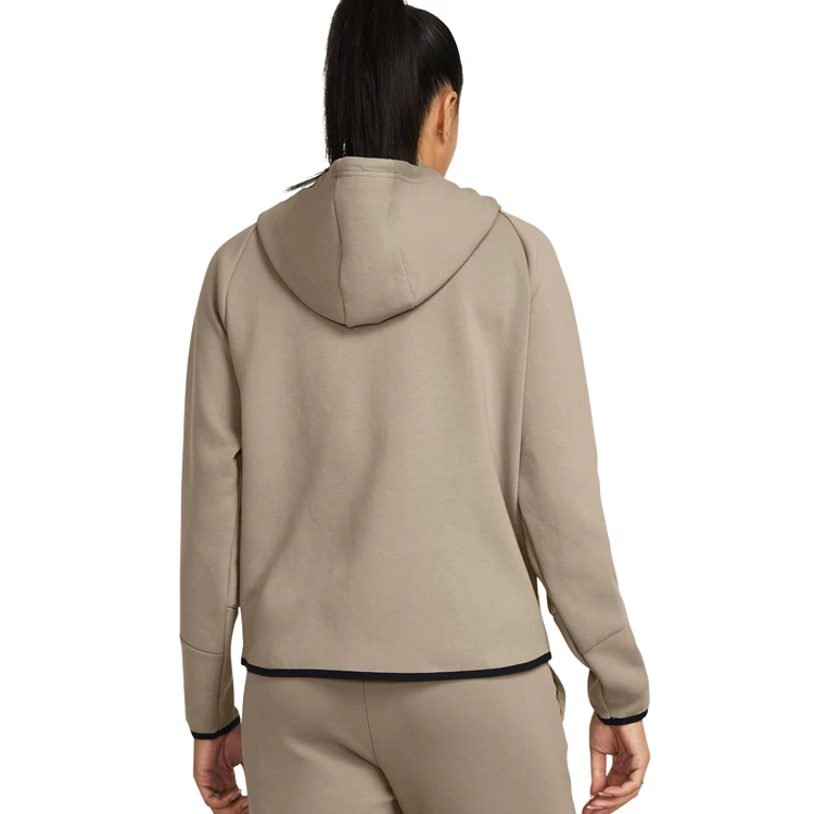 Hanorac Under Armour Unstoppable Flc FZ XS Bej Femei photo 4