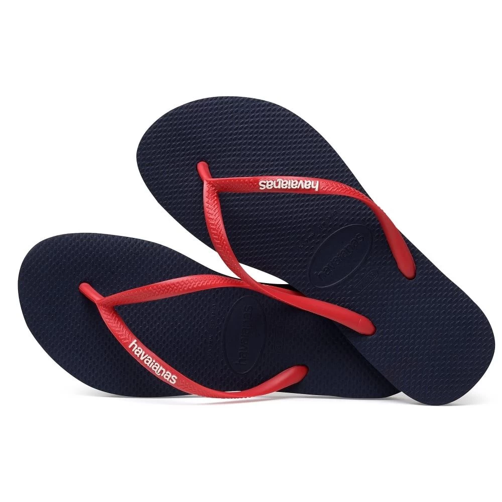 Шлепанцы Havaianas SLIM LOGO / Женский / 35/36 / Синий/Красный photo 4