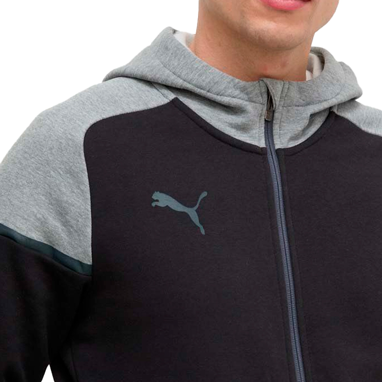 Hanorac pt bărbați Puma Hooded Jkt L Negru photo 4