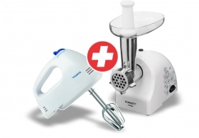 Set tocator de carne + mixer Scarlett SC- MG45S52 + SC-HM40S03,  