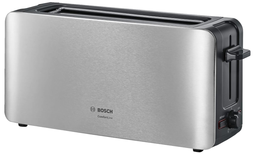 Тостер Bosch TAT6A803, 1 тост, 1090 Вт, Нержав.сталь photo 1 Тостер Bosch TAT6A803, 1 тост, 1090 Вт, Нержав.сталь photo 1