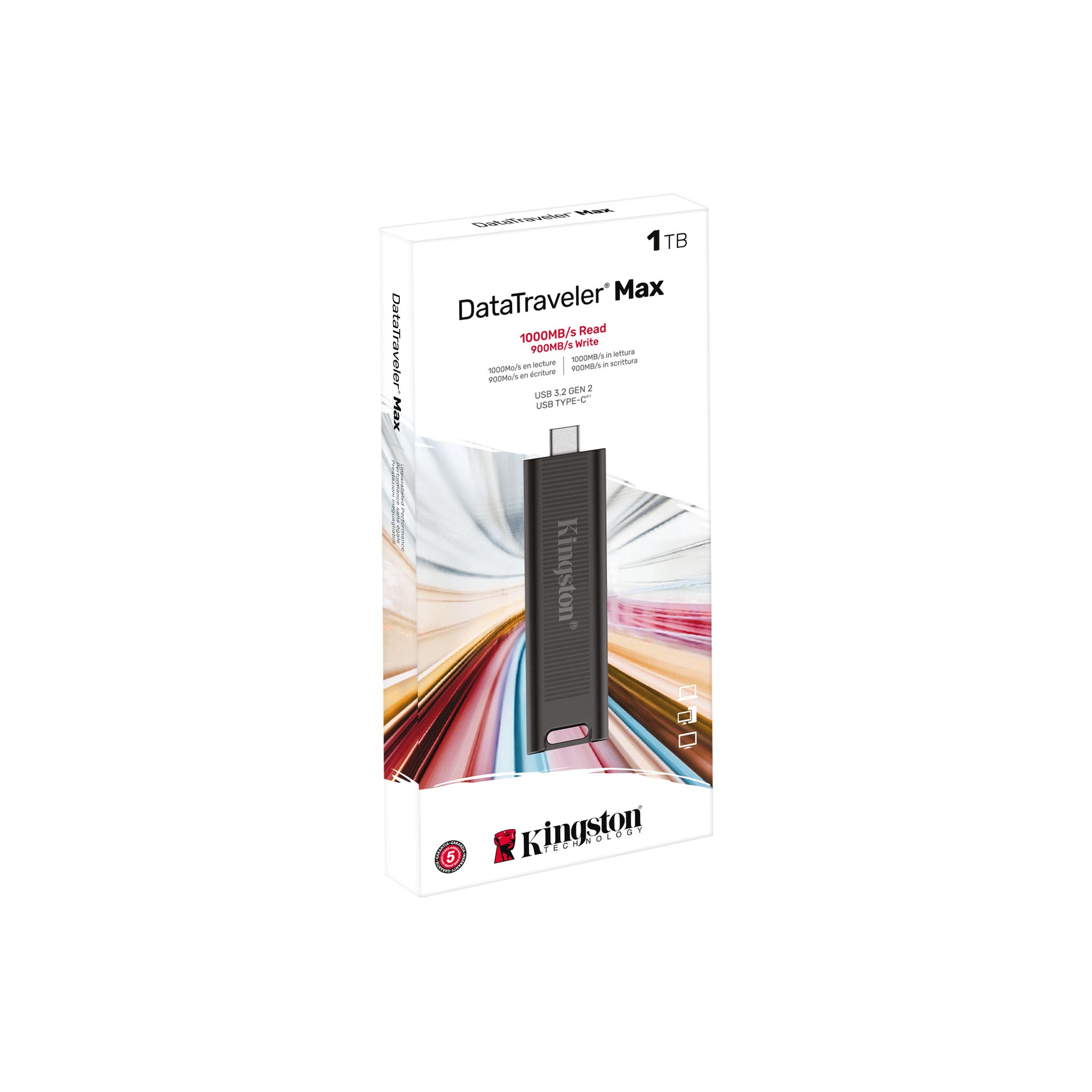 USB Flash Drives Kingston DataTraveler Max / USB-C3.2 / 1TB / Black photo 3