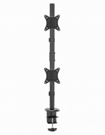 Suport vertical de birou reglabil pentru 2 display-uri, 17”-32” Gembird MA-D2-02 thumbnav 3