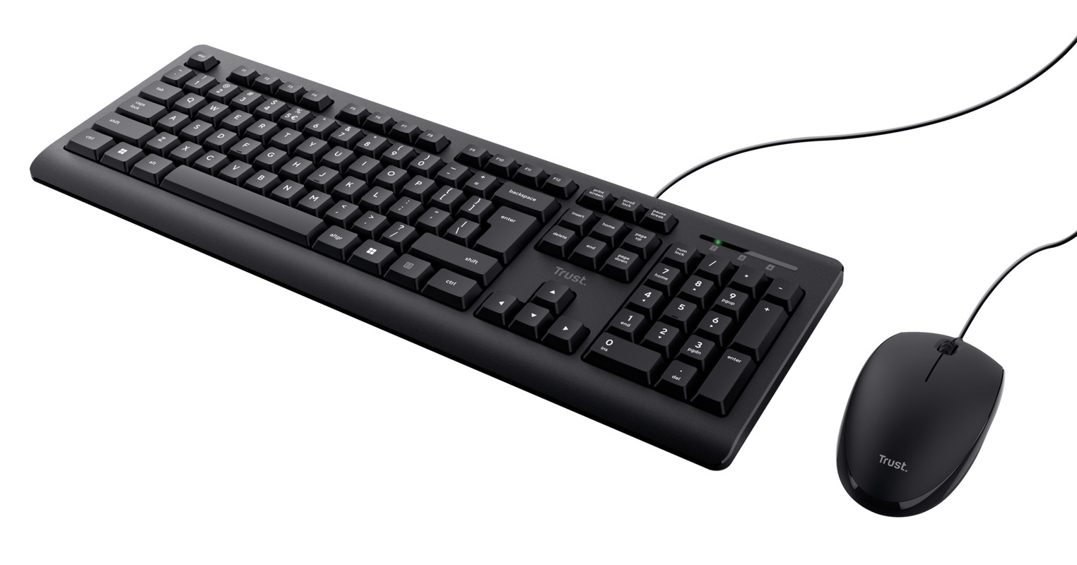 Клавиатура и мышка Trust Primo, USB, Black photo 3