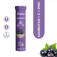 Витамин Vitago Sambucus, Vitamin C, Zinc /  20 Шипучих Таблеток 