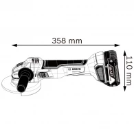 Polizor unghiular Bosch GWS 18V-10 2x5.0Ah, 06019J4004 thumbnav 3