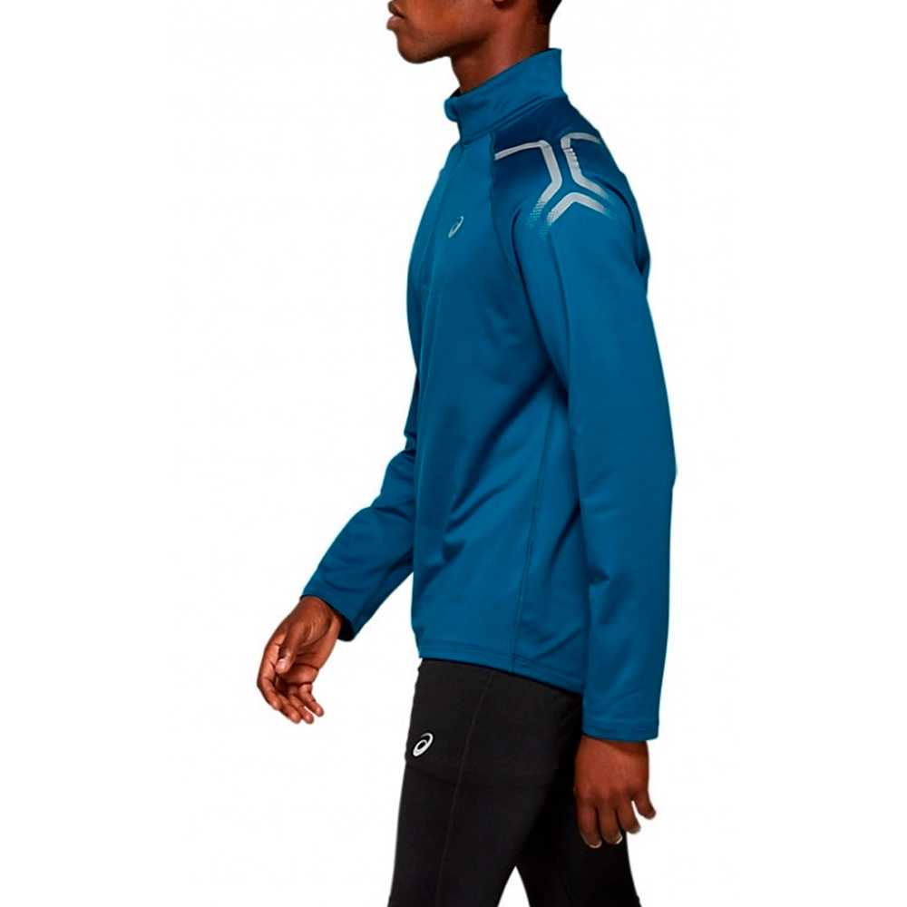 Hanorac pt bărbați Asics ICON WINTER LS 1/2 ZIP TOP 2XL Albastru photo 4