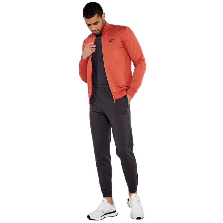 Спортивный костюм мужской EA7 EMPORIO ARMANI TRAIN CORE ID M T-SUIT T-TOP F XS Оранжевый/Серый photo 4