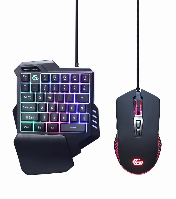 Gembird GGS-IVAR-TWIN, 2-in-1 backlight USB gaming desktop kit "IVAR TWIN", US layout photo 1