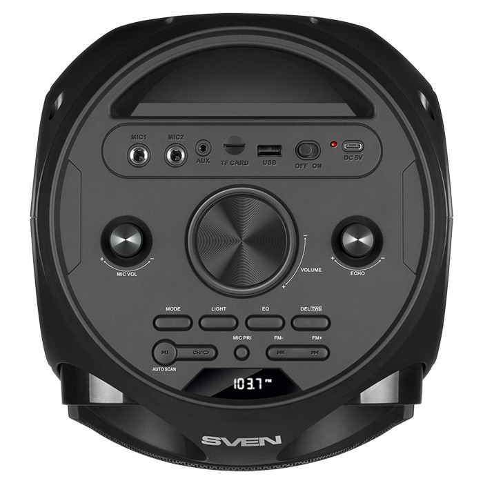 Портативная Колонка SVEN PS-750 Black / 50W / Bluetooth / FM tuner / USB / microSD photo 6