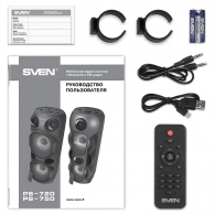 Портативная Колонка SVEN PS-750 Black / 50W / Bluetooth / FM tuner / USB / microSD thumbnav 7