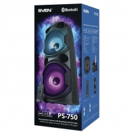 Портативная Колонка SVEN PS-750 Black / 50W / Bluetooth / FM tuner / USB / microSD thumbnav 8
