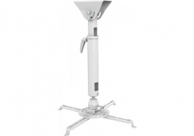 Sunne PRO300M2 Ceiling/ Bevel Projector Bracket, Mounting Range 130 – 470 mm, Adjustable Length 600 – 900mm, Tilt/Swivel -8°~+8°, 360° Rotate, max 35kg, Integrated cable management, Universal mounting pattern up to 450mm width, White thumbnav 2