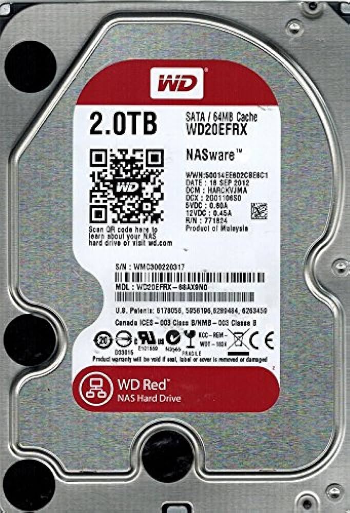 3.5'' HDD Western Digital WD20EFPX Caviar Red Plus NAS / 2.0TB photo 1