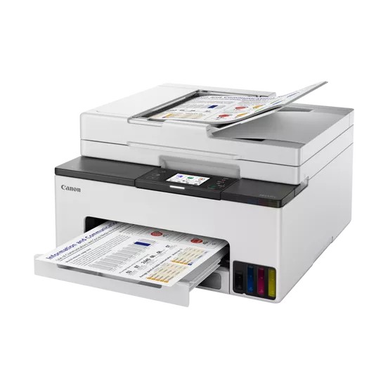 MFD cu CISS  Canon MAXIFY GX2040 / Duplex / ADF / Wi-Fi / RJ45 / White photo 2