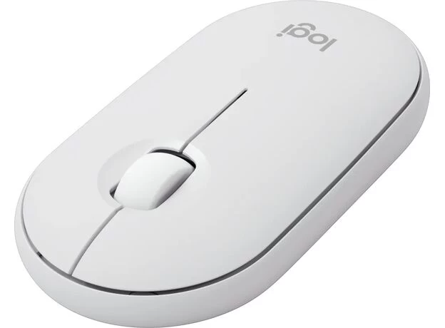Mouse Wireless Logitech Pebble Mouse 2 M350s, Tonal White photo 3