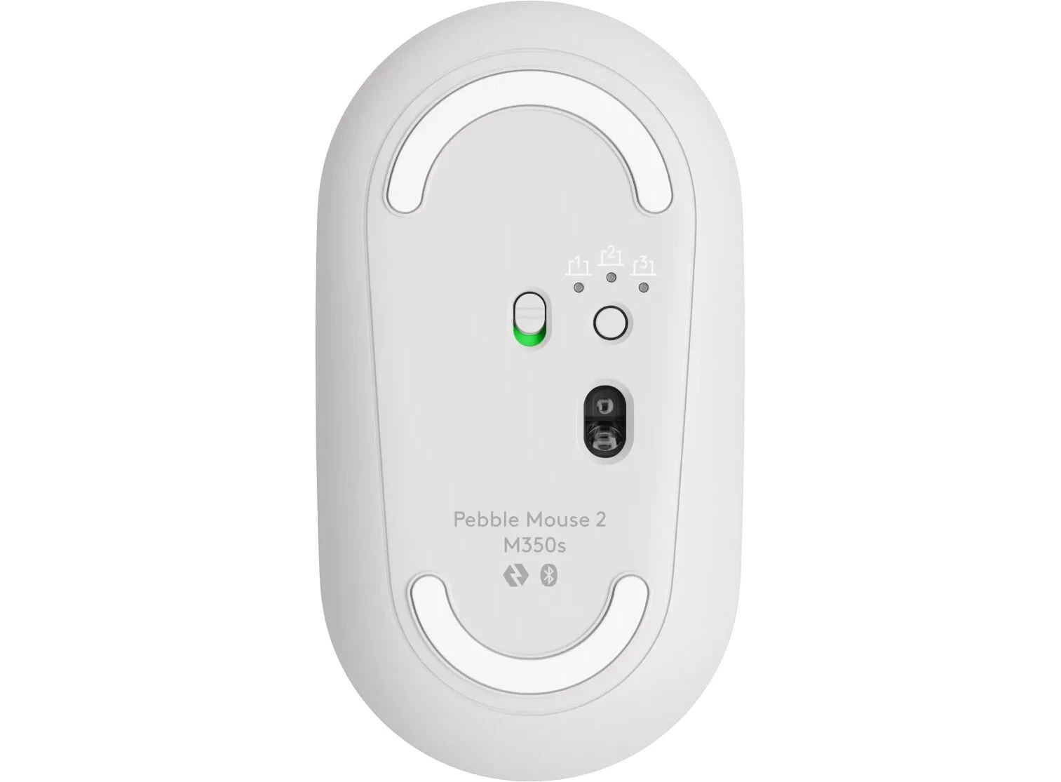 Mouse Wireless Logitech Pebble Mouse 2 M350s, Tonal White photo 5
