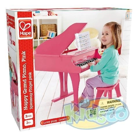 Hape E0319A Happy Grand Piano,Pink photo 1