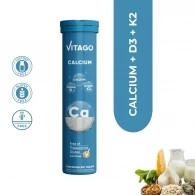 Vitamine Vitago Calcium Pro, D3+K2 / 20 Comprimate Efervescente 