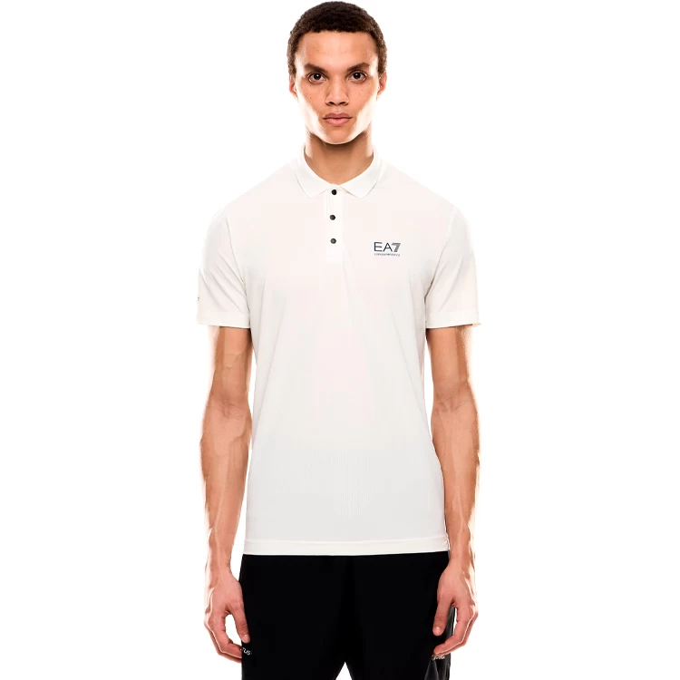 Polo pt bărbați EA7 EMPORIO ARMANI TENNIS PRO M POLO PA COLORBLOC S Alb-Albastru  photo 4