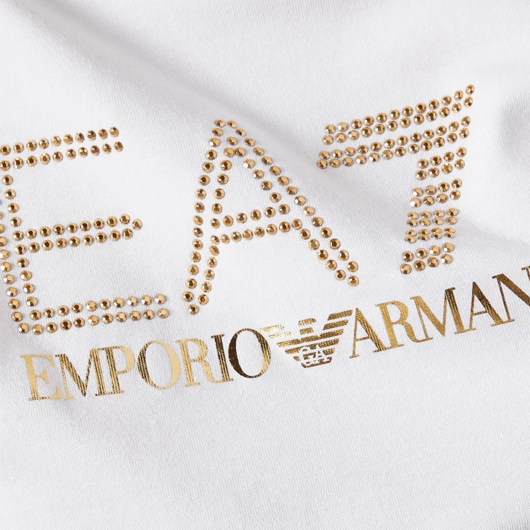 Tricou EA7 EMPORIO ARMANI TRAIN EVOLUTION W TEE SS BIG L XS Bej Femei photo 4