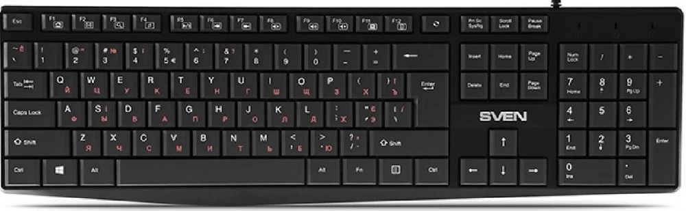 Клавиатура проводная Sven KBS305 / Мембранная photo 1