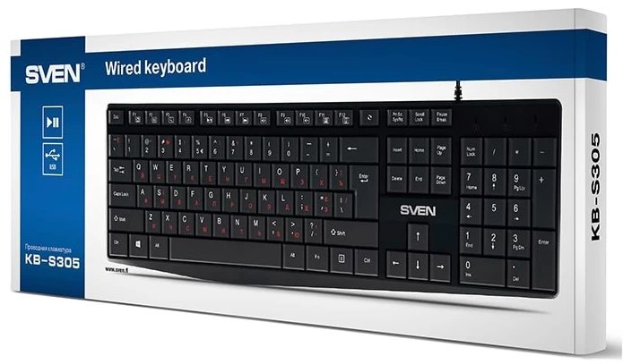 Клавиатура проводная Sven KBS305 / Мембранная photo 4
