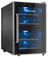 Винный холодильник Kitfort  KT-2405, 12 бутылок бутылок, 51 см, B, Черный thumbnav 1