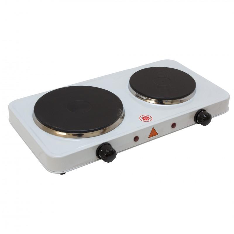 Plita de masa electrica Kitchen Kraft SGR05, 2 arzatoare, 2500 W, Alb photo Plita de masa electrica Kitchen Kraft SGR05, 2 arzatoare, 2500 W, Alb photo