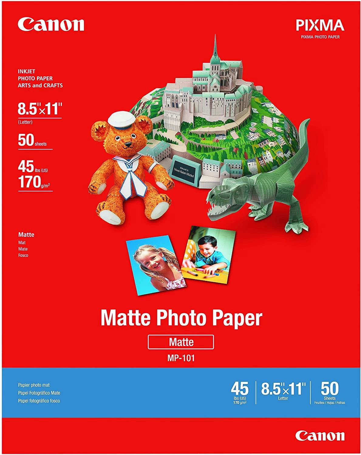 Paper Canon MP-101- Matte Photo Paper  A4, (210x297mm), 170 g/m2, 50 pages. photo 1