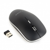 Gembird MUSW-4B-01, Wireless Optical Mouse, 2.4GHz, 4-button, 800/1200/1600dpi, Nano Reciver, USB, Black thumbnav 2