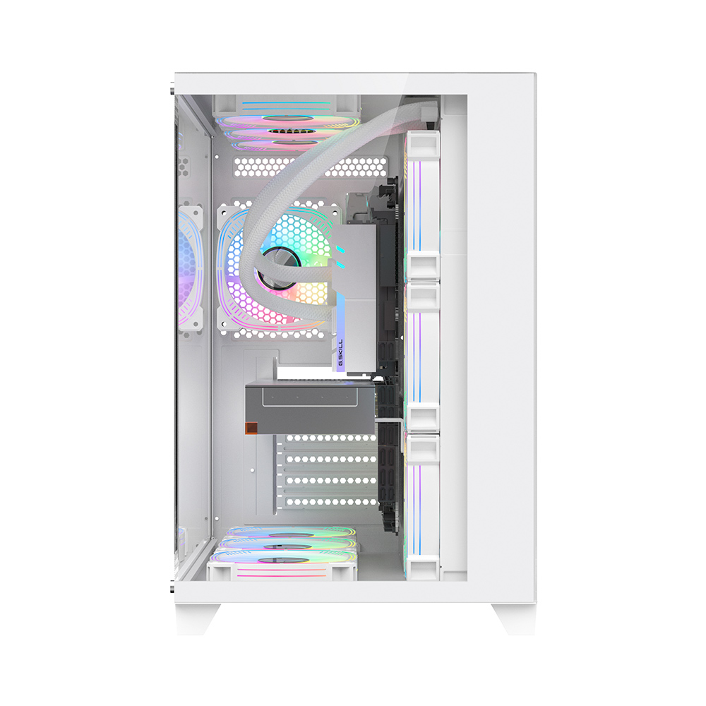 Игровой корпус 1STPLAYER MV8-TP / no PSU / Side-Window / 7x120mm / ATX / White photo 5