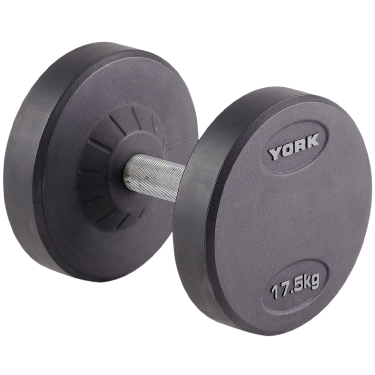 Гантель 17.5 кг YORK Pro-Style Rubber Dumbbell photo 1