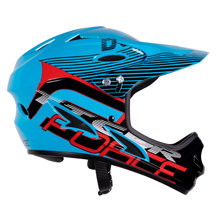 Шлем велосипедный Force TIGER downhill Черный/Красный/Белый 902106 photo 5