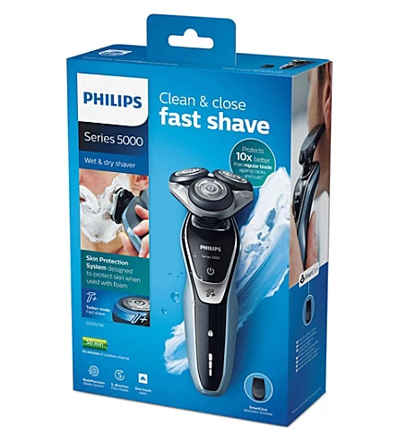 Электробритва Philips S5530/06 Черный с синим photo 4