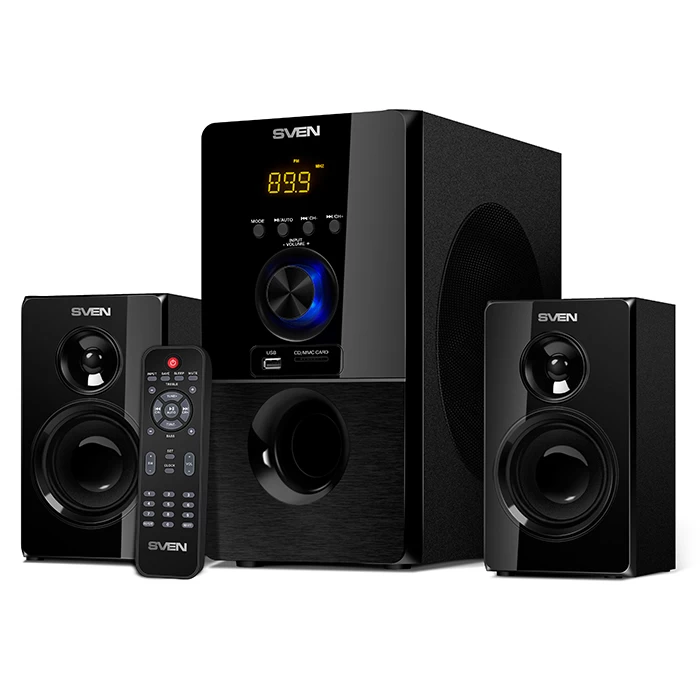Boxe 2.1 SVEN MS-2050 / 55W RMS / Bluetooth / Black photo 1