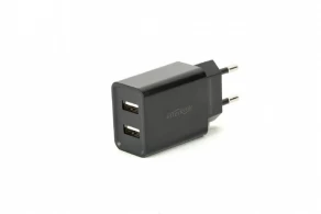USB Charger  Gembird EG-U2C2A-03-BK, 2-port universal USB charger, 2.1 A, Black 