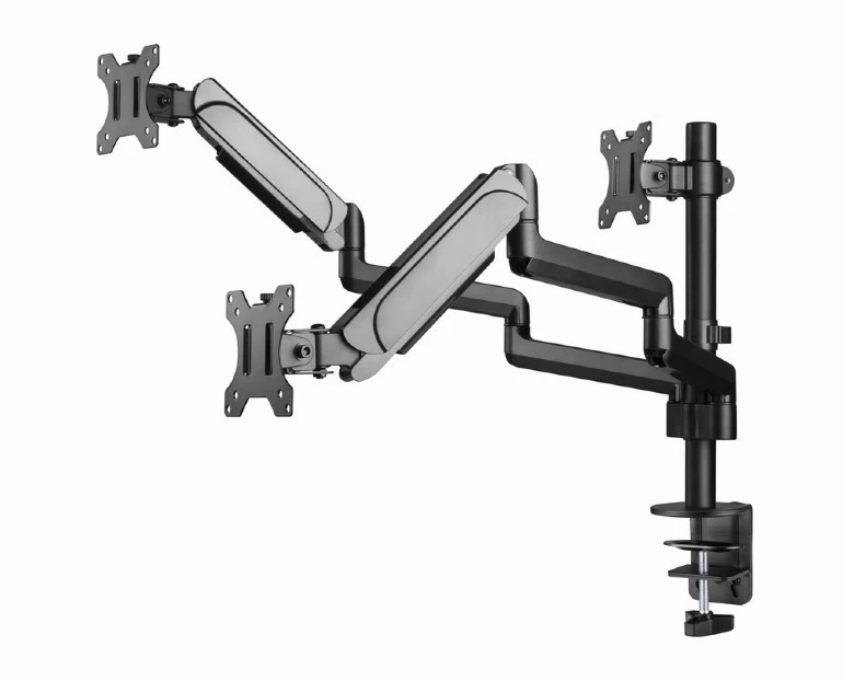 Suport reglabil pentru 3 monitoare cu montare pe birou  (rotativ)  13”-27”, Gembird MA-DA3-01 photo 5