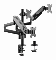 Suport reglabil pentru 3 monitoare cu montare pe birou  (rotativ)  13”-27”, Gembird MA-DA3-01 