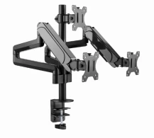 Suport reglabil pentru 3 monitoare cu montare pe birou  (rotativ)  13”-27”, Gembird MA-DA3-01 thumbnav 2