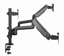 Suport reglabil pentru 3 monitoare cu montare pe birou  (rotativ)  13”-27”, Gembird MA-DA3-01 thumbnav 3