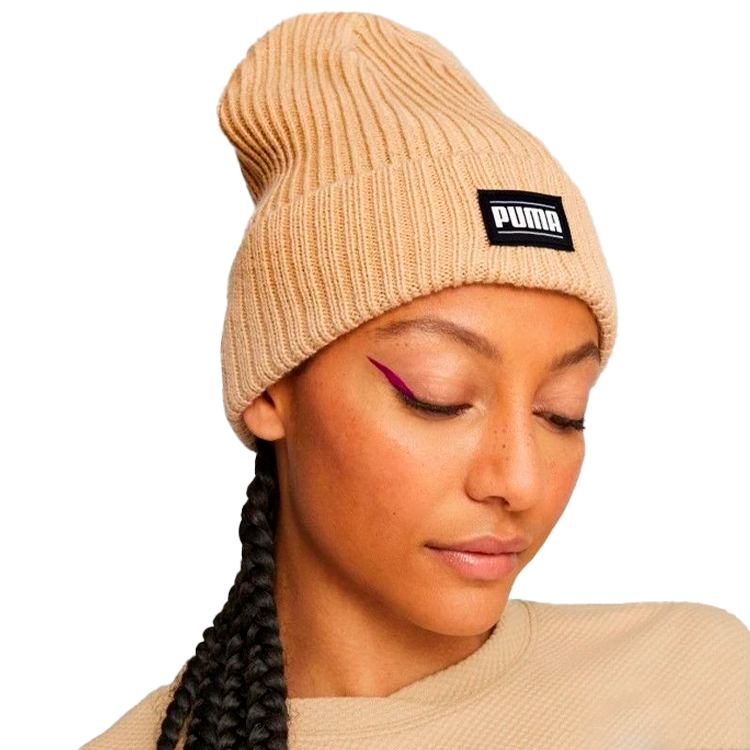 Шапка Puma Ribbed Classic Cuff Beanie One size Бежевый photo 2