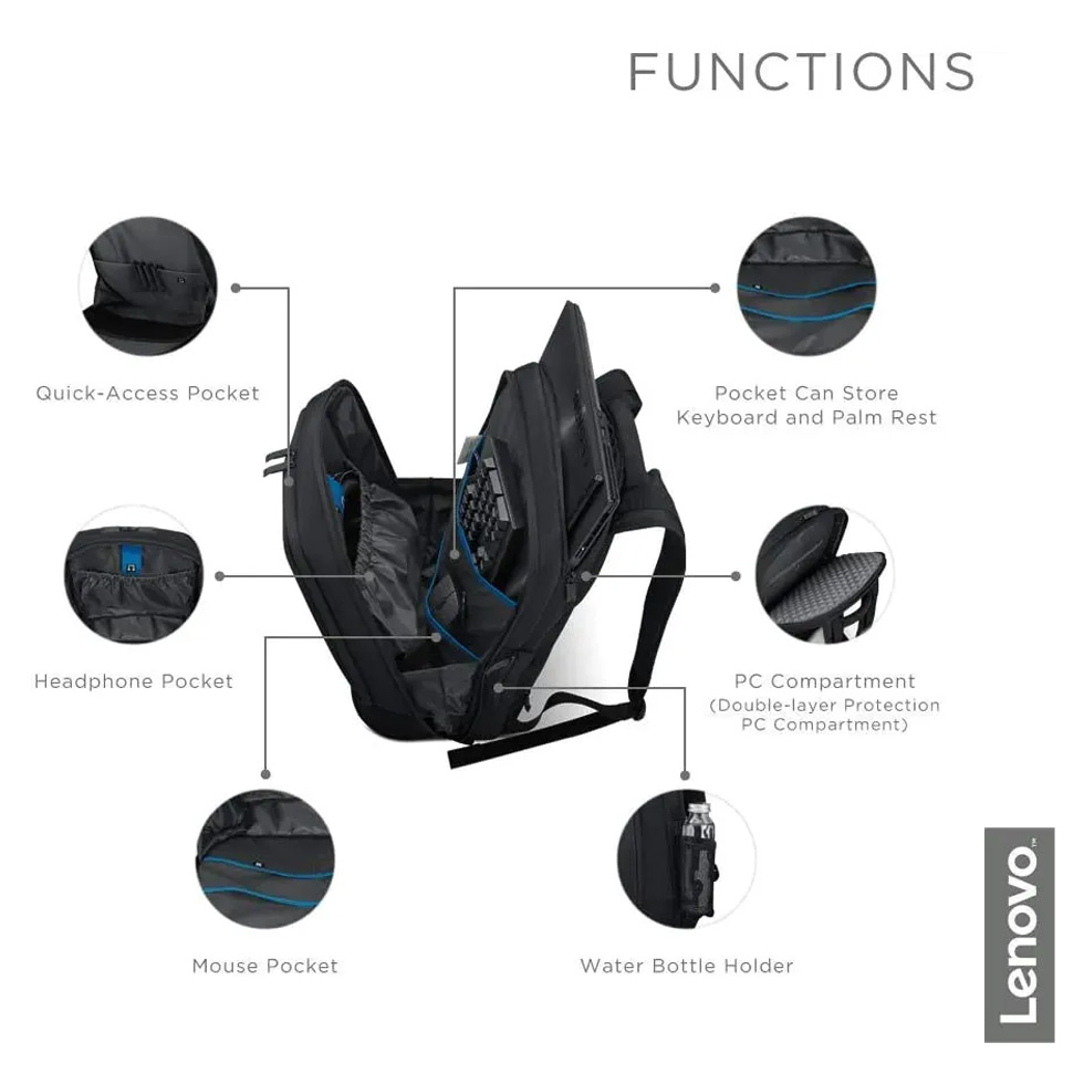 Rucsac p/u notebook Lenovo Armored Backpack II (GX40V10007) photo 11