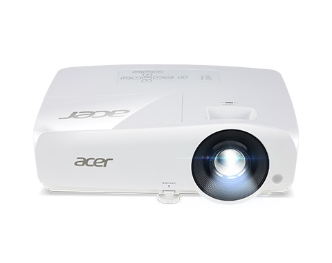 WXGA Projector ACER P1360WBTi (MR.JSX11.001) DLP 3D, 1280x800, Wireless Built-in Presentation System, 10000:1, 4000 Lm, 150000hrs (Eco), 2xHDMI, VGA, LAN, 3W Mono Speaker, Audio Line-out/in, Cable-free Installation, Bag, White, 2.6kg photo 1