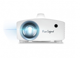 FHD Projector  AOPEN (by Acer) QF13 (MR.JWD11.001), DLP, 1920x1080, 1000:1, 280 ANSI lm, 30000hrs (Eco), USB, Audio Line-out, HDMI, 3W Mono Speaker, White, 2.6kg thumbnav 1